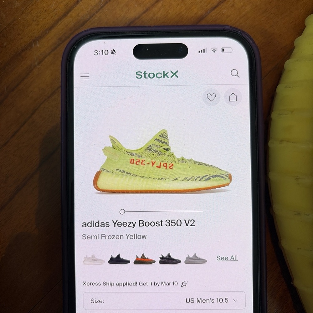 Adidas Yeezy Boost 350 V2 - Yellow - Picture 5 of 8